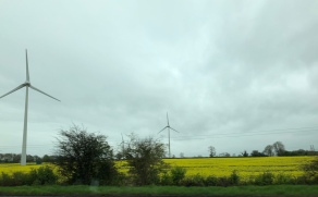 Some of the many windmills I see across the English countryside
