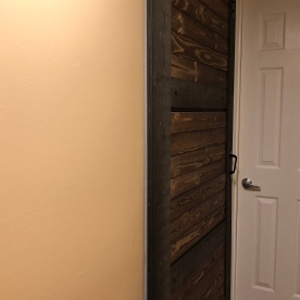 The completed and hung door
